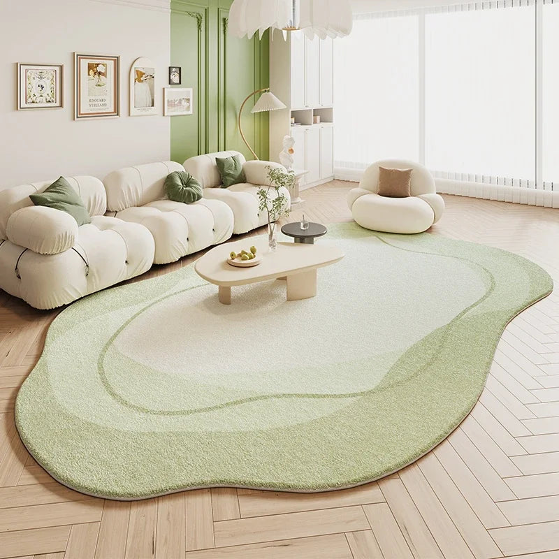 Tapete Sala De Estar Creme Irregular - Lojas Terrabell