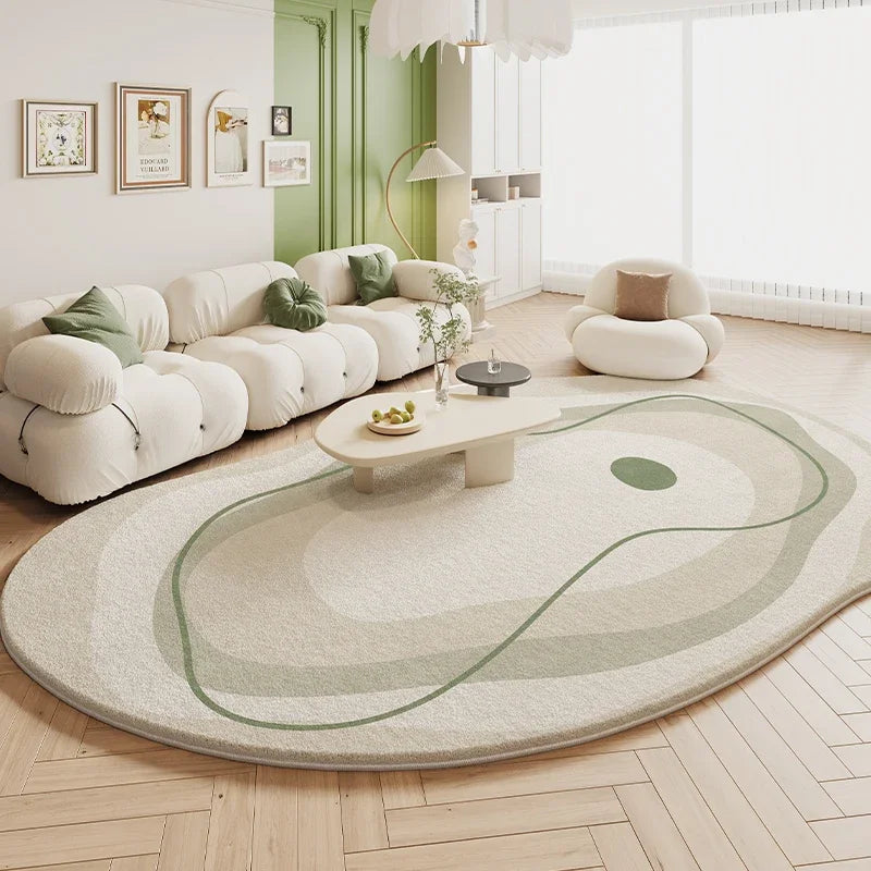 Tapete Sala De Estar Creme Irregular - Lojas Terrabell