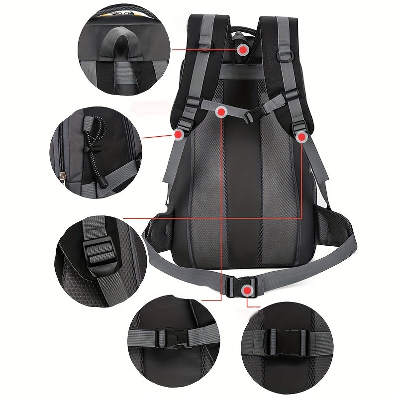 Mochila Tática Esportiva para Montanhismo - 60L e Impermeável