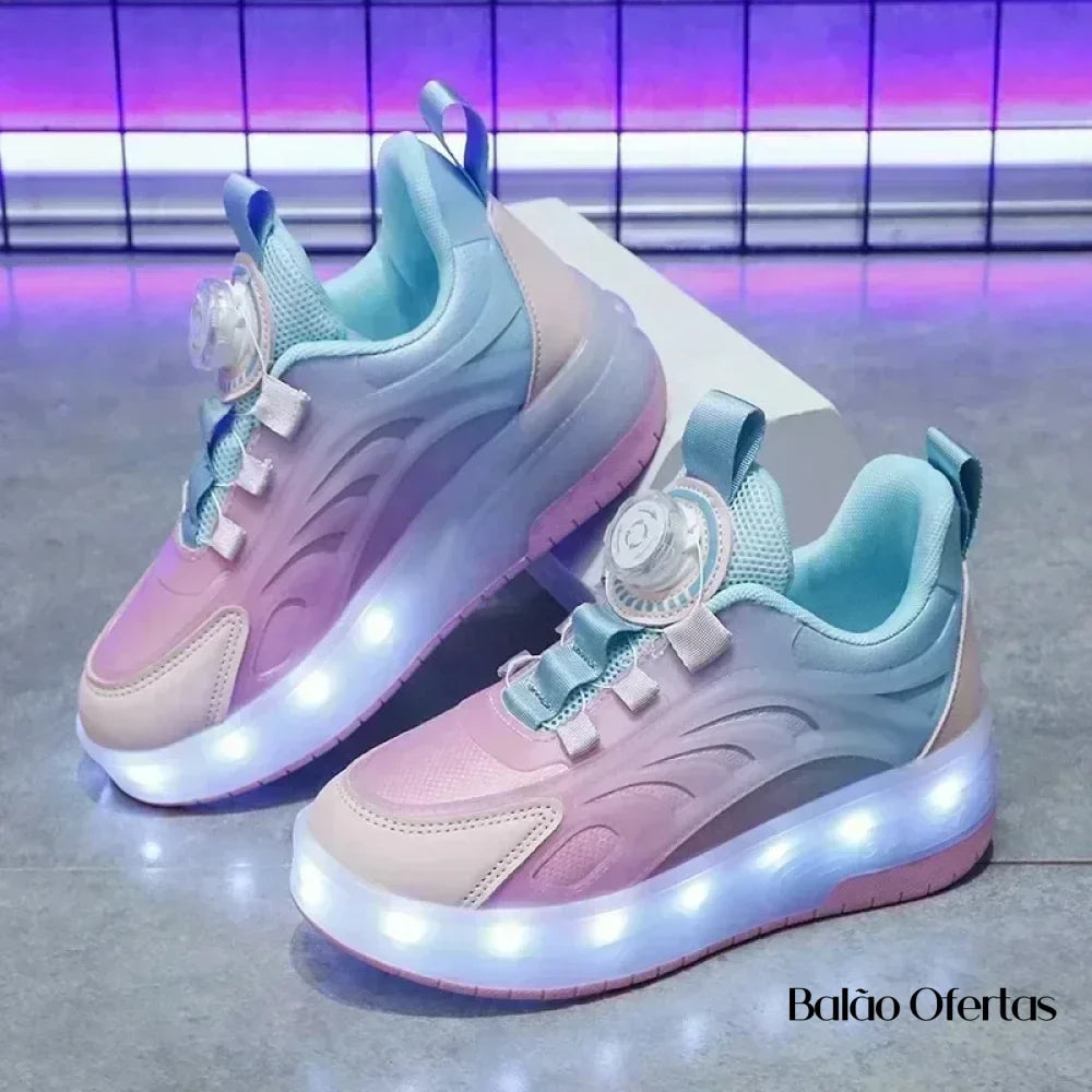 Tênis Infantil Pumello com Rodinhas e Luzes LED - Lojas Terrabell