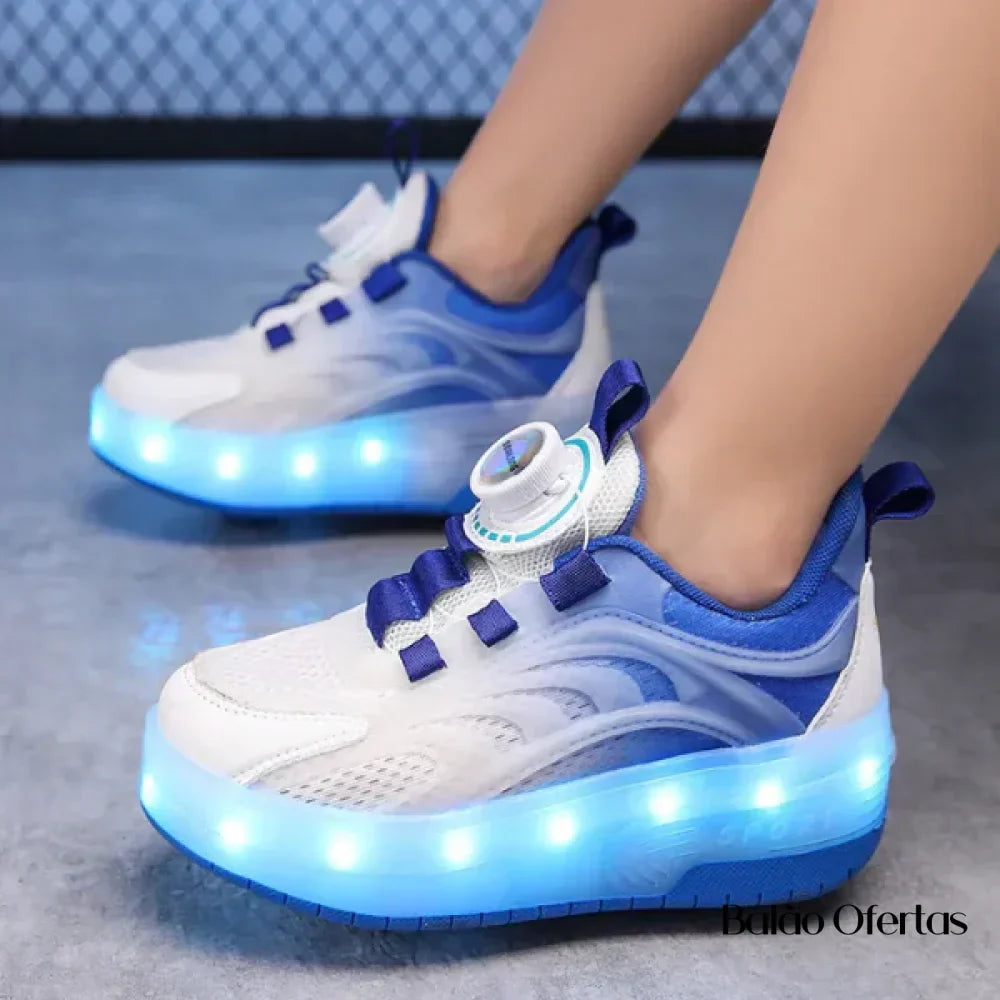 Tênis Infantil Pumello com Rodinhas e Luzes LED - Lojas Terrabell