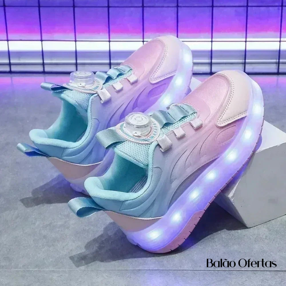 Tênis Infantil Pumello com Rodinhas e Luzes LED - Lojas Terrabell
