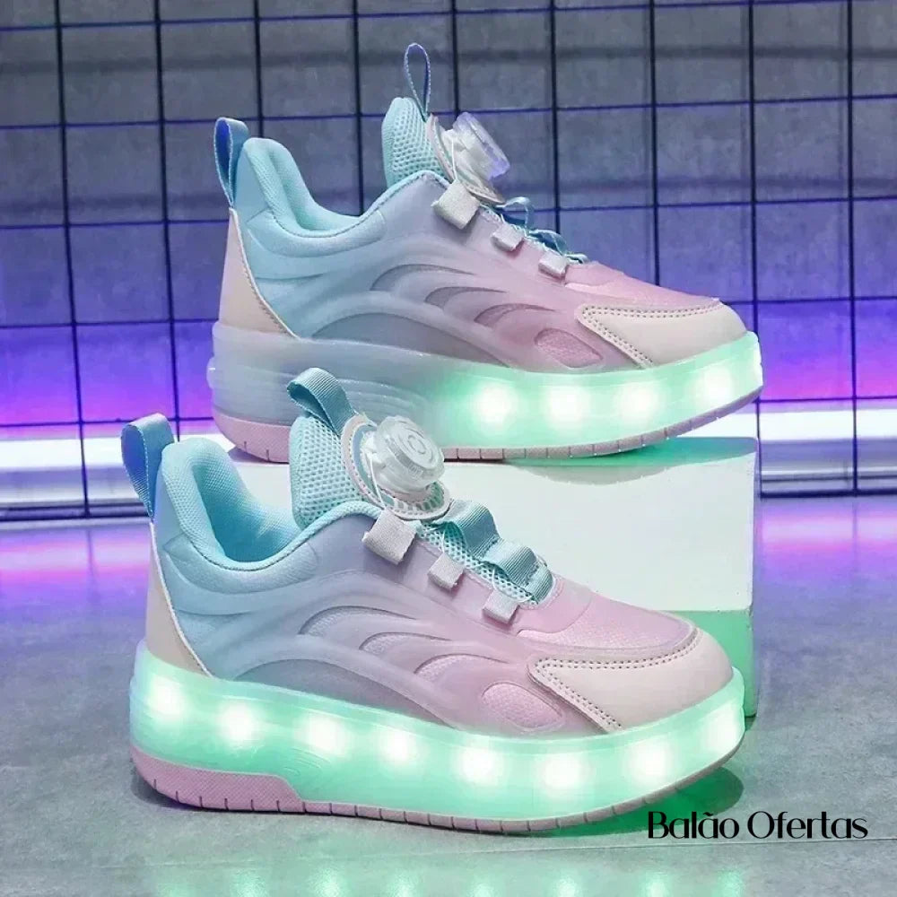 Tênis Infantil Pumello com Rodinhas e Luzes LED - Lojas Terrabell