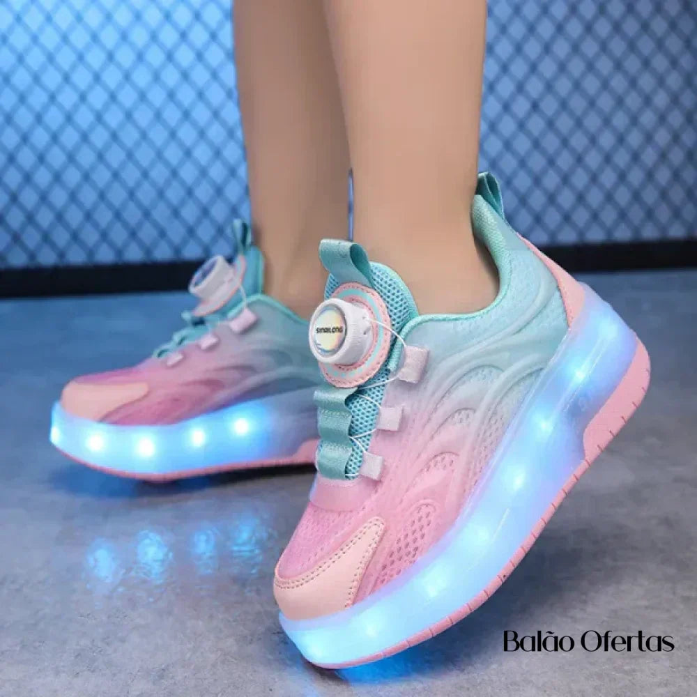Tênis Infantil Pumello com Rodinhas e Luzes LED - Lojas Terrabell