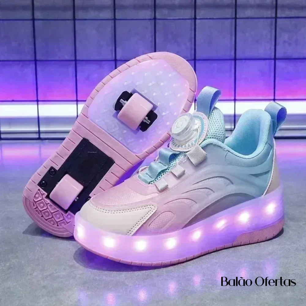 Tênis Infantil Pumello com Rodinhas e Luzes LED - Lojas Terrabell