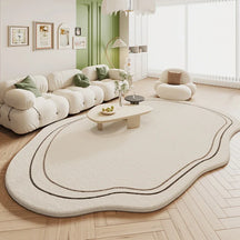Tapete Sala De Estar Creme Irregular - Lojas Terrabell