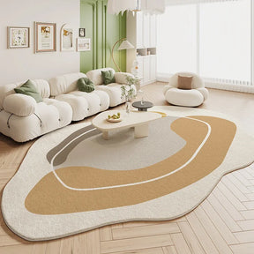 Tapete Sala De Estar Creme Irregular - Lojas Terrabell