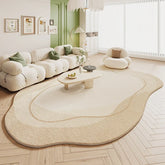Tapete Sala De Estar Creme Irregular - Lojas Terrabell