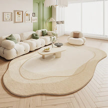 Tapete Sala De Estar Creme Irregular - Lojas Terrabell